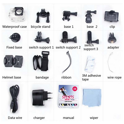 SjCAM Sj4000 Schwarz Wifi V2.0 Sportkamera