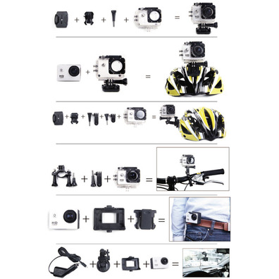 SjCAM Sj4000 Schwarz Wifi V2.0 Sportkamera