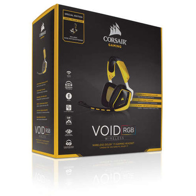 AURICULAREs CORSAIR Gaming VOID Wireless SE Dolby 7.1 USB Gelb