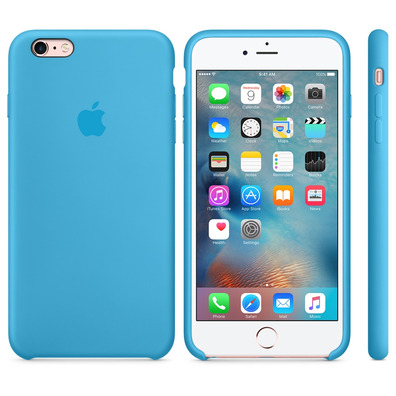 FUND APP IPHONE 6S PLUS SILICONA AZUL
