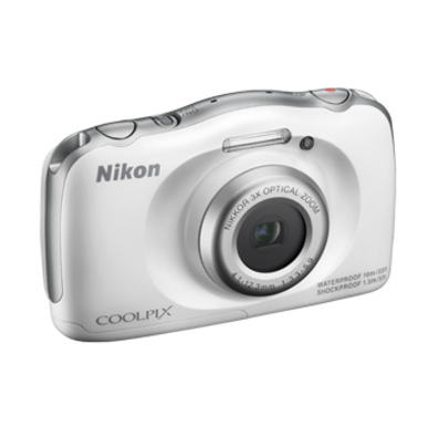 NIKON COOLPIX S33 BLANCA KIT Aquarelle Kamera