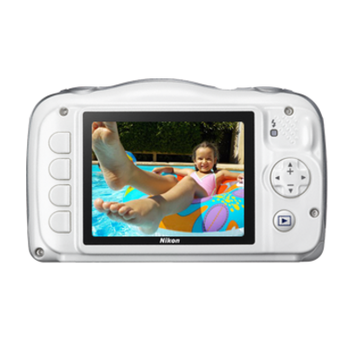 NIKON COOLPIX S33 BLANCA KIT Aquarelle Kamera