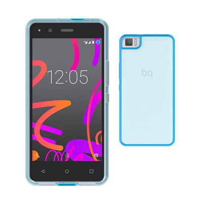 Gummy Case Bq Aquaris M4.5 Blau