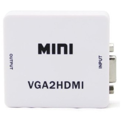 Mini adapter VGA-HDMI with 3.5mm audio