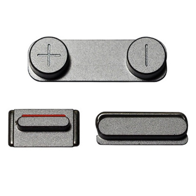Ersatz Button Set iPhone 5S Silber