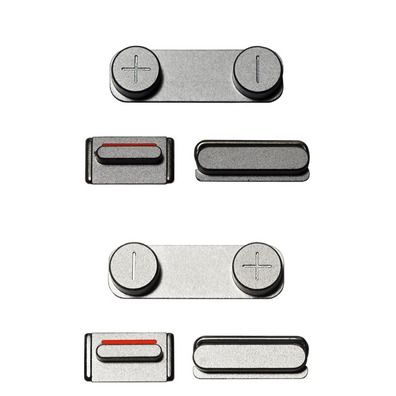 Ersatz Button Set iPhone 5S Silber