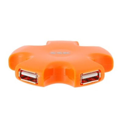 Star Hub 4-Port USB Orange