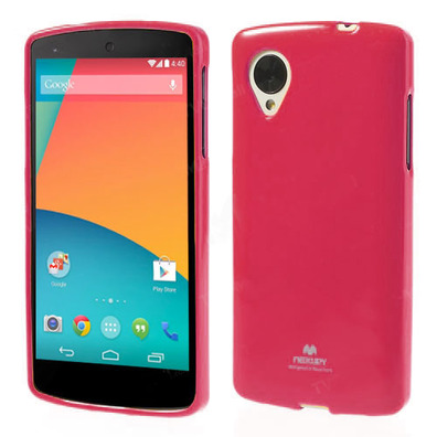 Cover Case TPU for LG Google Nexus 5 Rot