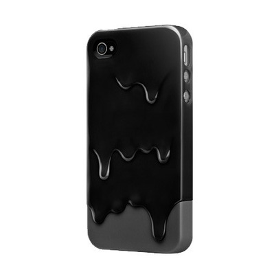 Hülle iPhone 4/4S Vanilla Melt Schwarz