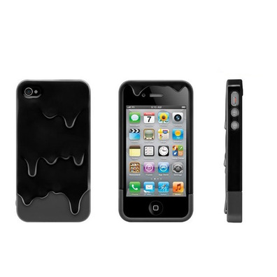 Hülle iPhone 4/4S Vanilla Melt Schwarz