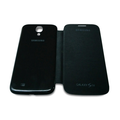 Flip Cover Case for Samsung Galaxy S4 Schwarz / Grün