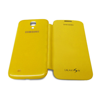 Flip Cover Case for Samsung Galaxy S4 Gelb