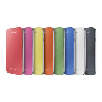 Flip Cover Case for Samsung Galaxy S4 Gelb