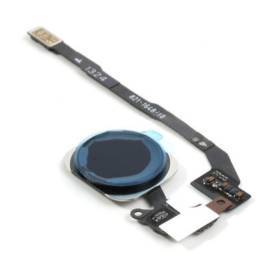Home Button with PCB Membrane Flex Cable Part for iPhone 5S/SE Schwarz