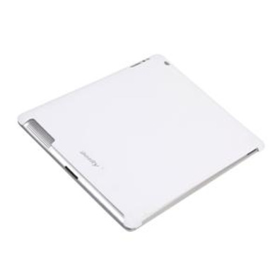 Bosity Durable Frosted Plastic iPad 2 Open-face Case (White)