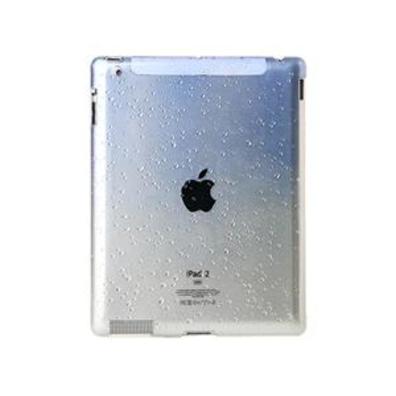 Durable Plastic Drop Design iPad 2 Open-face Case (Blue)