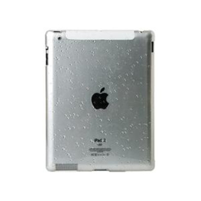 Durable Plastic Drop Design iPad 2 Open-face Case (Transparent)