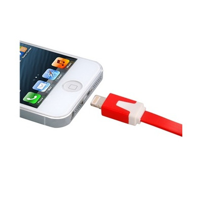 Transfer und Ladekabel für iPhone 5 Rot