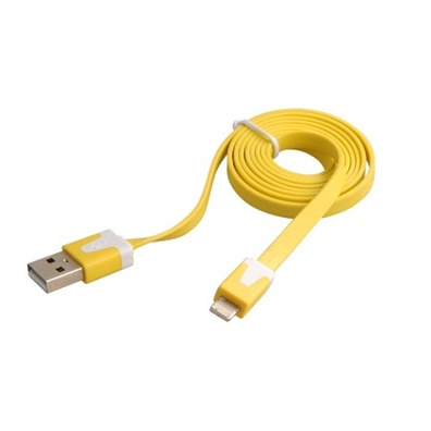 Transfer und Ladekabel für iPhone 5 Gelb
