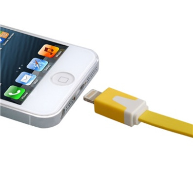 Transfer und Ladekabel für iPhone 5 Gelb