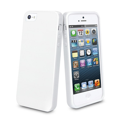 Soft skin for iPhone 5 Muvit Weiß