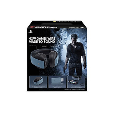 Wireless Headset Sony Playstation Gold Uncharted 4 Edition