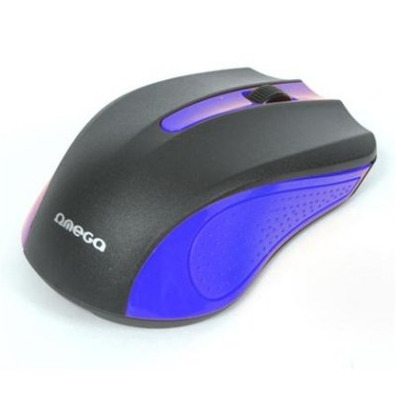 Omega Wired Optical Mouse Black Blue