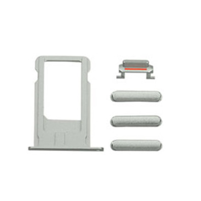 SIM Card Tray and Side Buttons Set for iPhone 6 Plus Schwarz