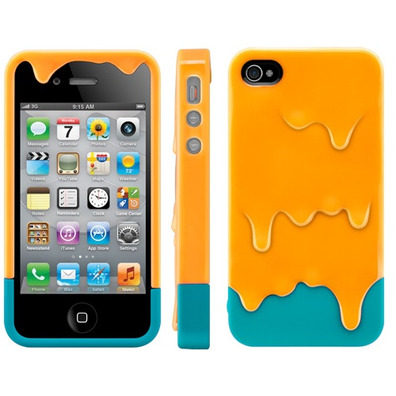 Hülle iPhone 4/4S Caramel Melt Orange