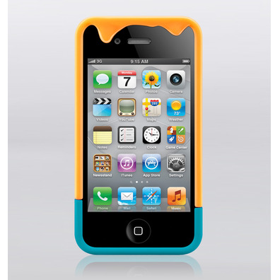 Hülle iPhone 4/4S Caramel Melt Orange