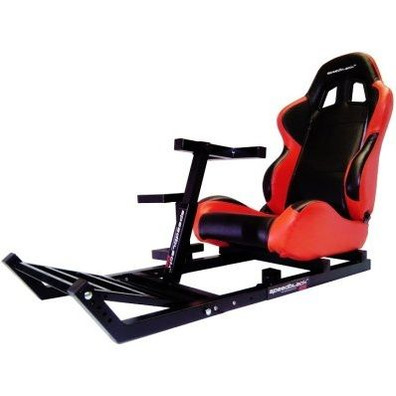 Seat + Support steering wheel and pedals SpeedBlack DS Schwarz