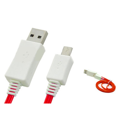 Light Micro USB Data Transfer Charging Cable for Samsung/HTC/Nokia Rot