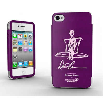 Hülle iPhone 4/4S Violett Donna Karan - Whatever it Takes