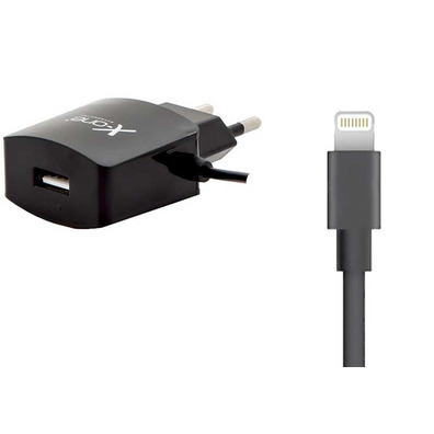Power Adapter Lightning + USB-2.1 X-One - Schwarz