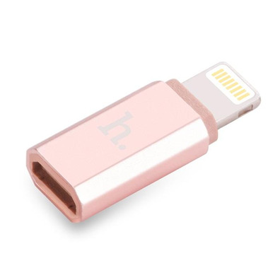 Adapter Lightning zu Micro USB Pink Hoco