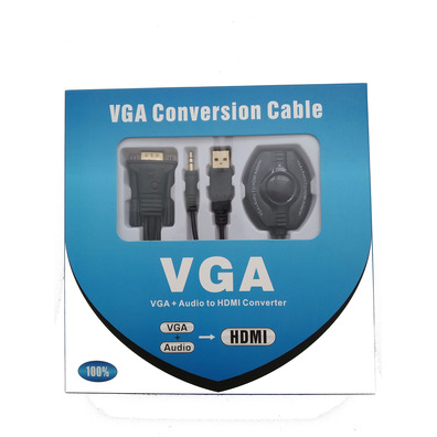 Adaptador VGA + Audio + HDMI