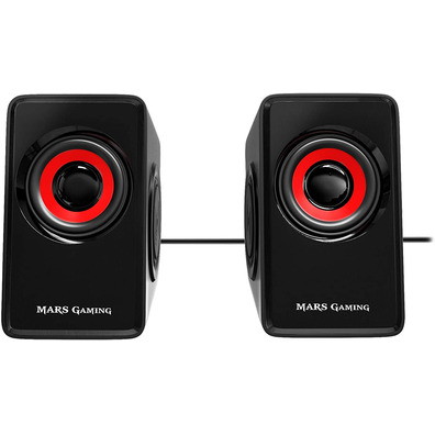 Lautsprecher Mars Gaming MS1 10W 2.0 Rot