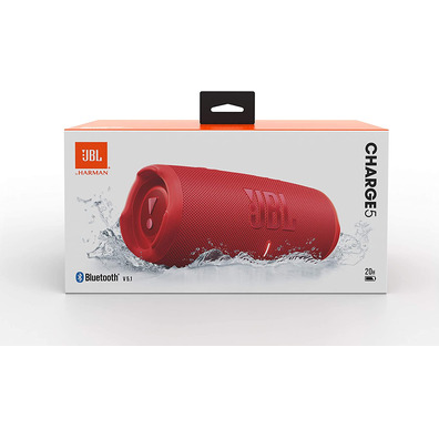 Altavoz Bluetooth JBL Charge 5 40W Rojo