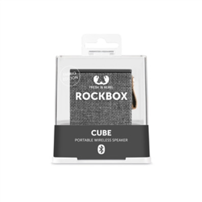 Lautsprecher Bluetooth Rockbox Cube Stoff Edition Concrete Fresh \\'n Rebel