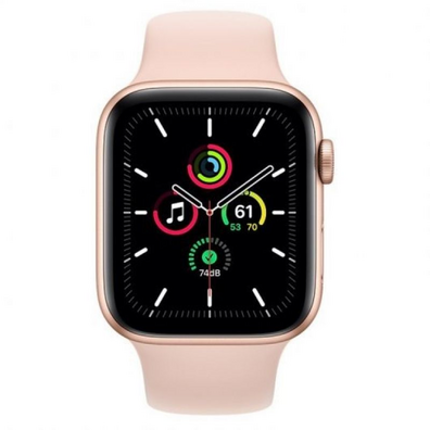 Apfel-Uhr SE GPS 44MM Oro con correa Rosa Arena Sport MYDR2TY/A