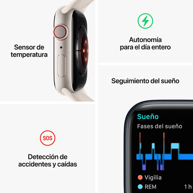 Apple Watch Series 8 GPS/Cellular 41mm Blanco Estrella