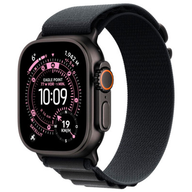 Apple Watch Ultra 3 GPS Cellular 49mm Titanio Correa Alpine Loop Schwarz (L)