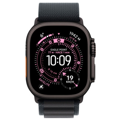 Apple Watch Ultra 3 GPS Cellular 49mm Titanio Correa Alpine Loop Schwarz (L)