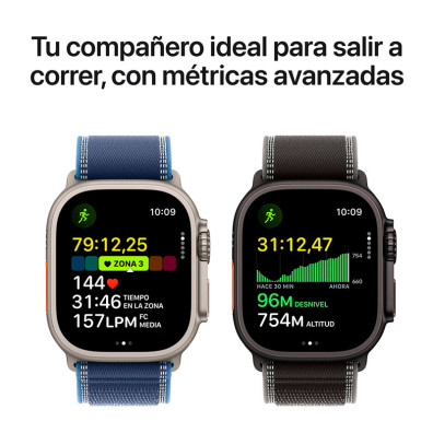 Apple Watch Ultra 3 GPS Cellular 49mm Titanio Correa Alpine Loop Schwarz (L)