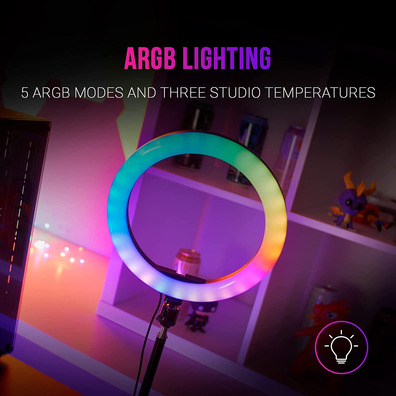 Aro de Luz Profesional Mars Gaming MGRING 10.2 ''