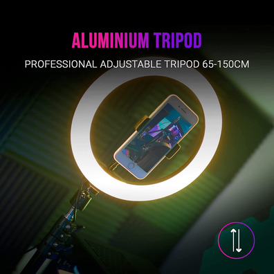 Aro de Luz Profesional Mars Gaming MGRING 10.2 ''