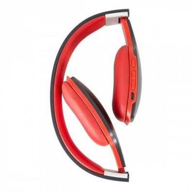 Auriculares Bluetooth Diadema Fonestar Slim-R con Micrófono Schwarz-Rot