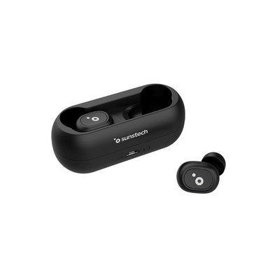 Auriculares Bluetooth Sunstech Wavepods Lite Black BT5.0 TWS