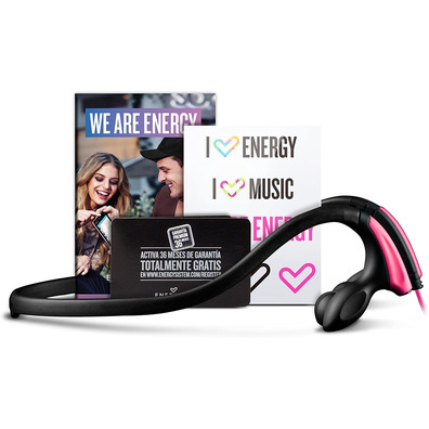 Auriculares Energy Sistem Running Two Negro/Rosa