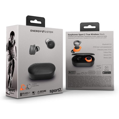 Auriculares Energy Sistem Sport 2 True Schwarz